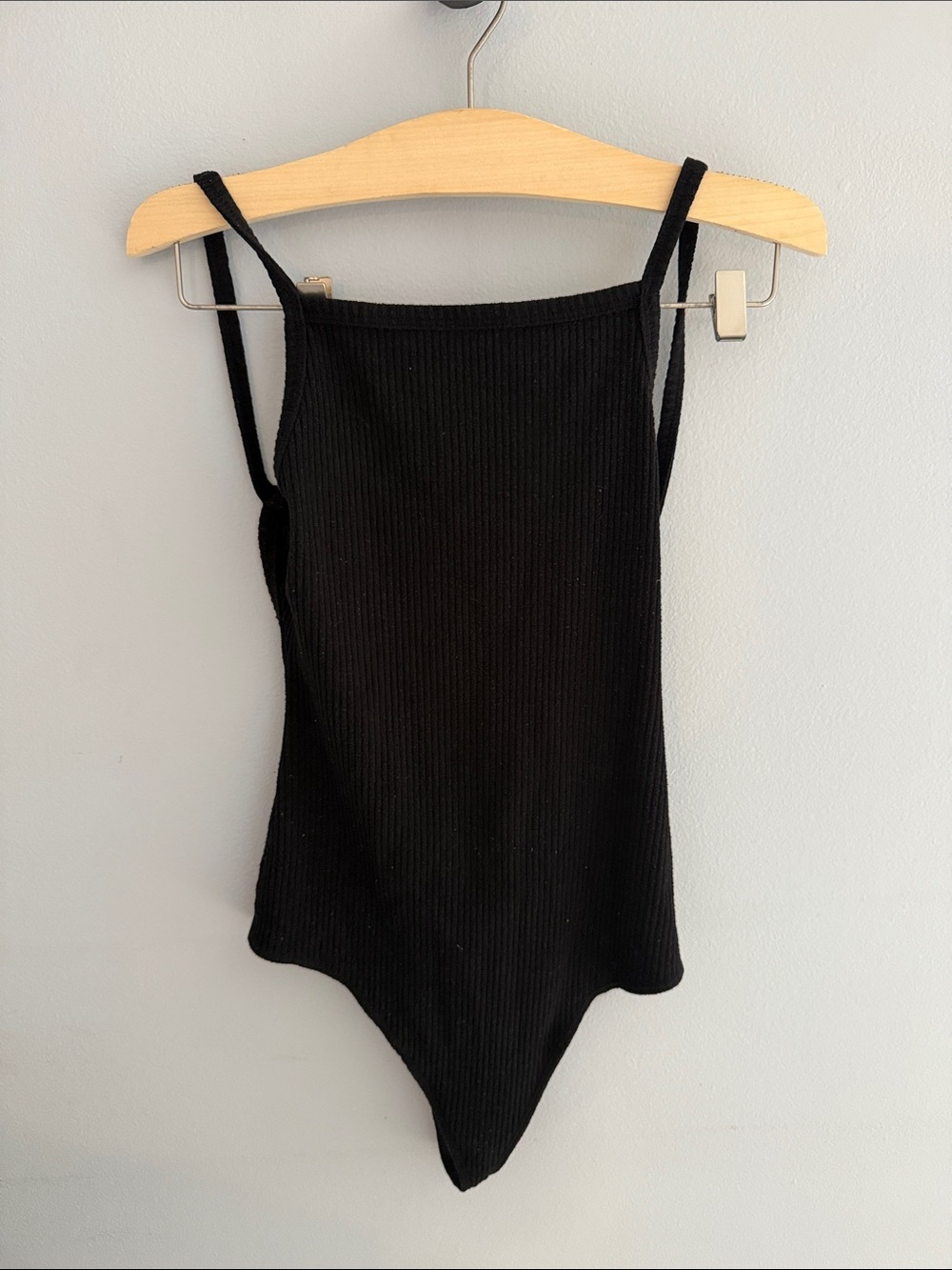 Wilfred free - Black Ribbed Bandeau Bodysuit backless